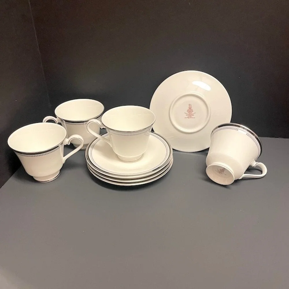 Set of 7 Vintage Royal Doulton Sarabande H5023 Replacement‎ Tea Cups & Saucers